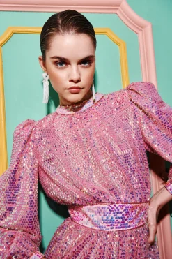 Bunzi Dress Pink><noscript><img width=