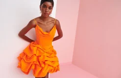 Serenity Dress Neon Orange>Celia B New