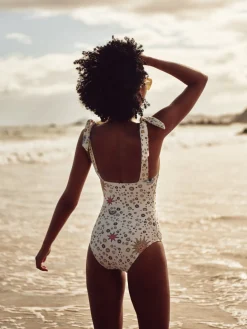 Starry Night Bathing Suit-White>Celia B Hot