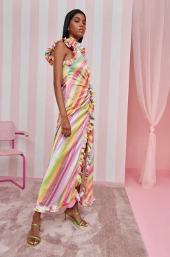 Varuna Dress Stripes><noscript><img width=