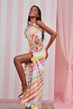 Varuna Dress Stripes><noscript><img width=